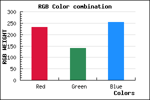rgb background color #E88CFE mixer