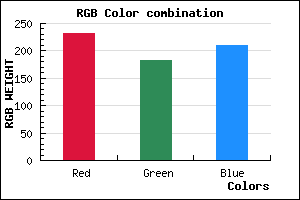 rgb background color #E8B6D2 mixer