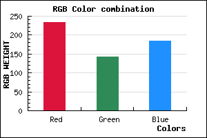 rgb background color #E98EB8 mixer