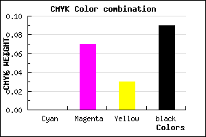 #E9D9E3 color CMYK mixer