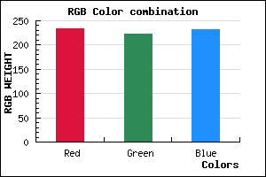 rgb background color #E9DEE8 mixer