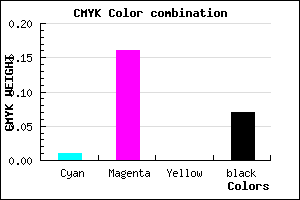 #EAC6ED color CMYK mixer