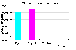 #EAE8FF color CMYK mixer
