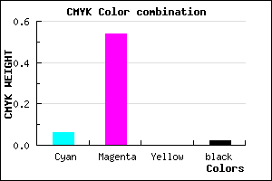 #EB72FA color CMYK mixer