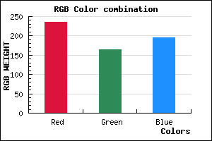 rgb background color #EBA5C3 mixer