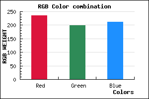 rgb background color #EBC6D4 mixer