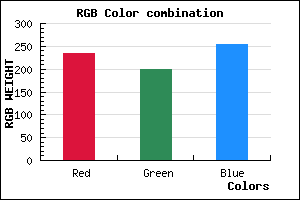 rgb background color #EBC8FE mixer