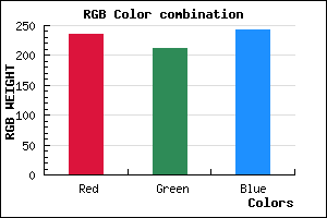 rgb background color #EBD4F2 mixer
