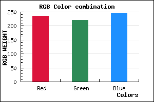 rgb background color #EBDCF6 mixer