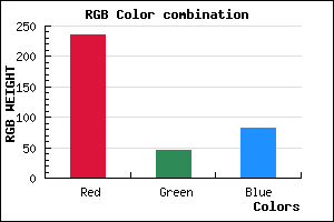 rgb background color #EB2E52 mixer
