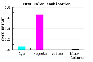 #EB55FA color CMYK mixer