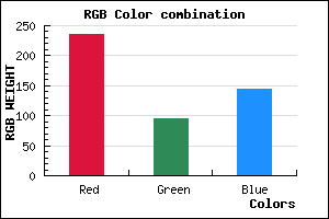 rgb background color #EB5F91 mixer