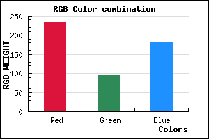 rgb background color #EB5FB5 mixer