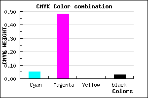 #EC82F8 color CMYK mixer
