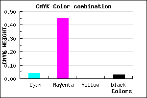 #EC87F7 color CMYK mixer