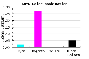 #ECB1F1 color CMYK mixer