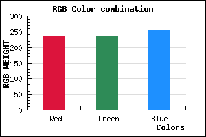 rgb background color #ECEAFD mixer