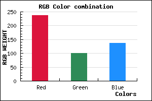 rgb background color #ED6589 mixer