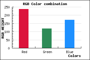 rgb background color #ED77AB mixer
