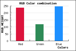 rgb background color #ED77F7 mixer