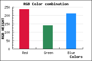 rgb background color #ED8CD3 mixer