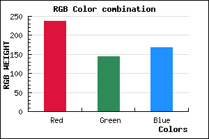 rgb background color #ED90A8 mixer