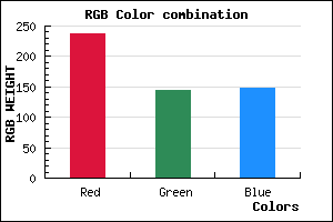 rgb background color #ED9193 mixer