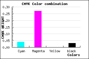 #EDB4F8 color CMYK mixer