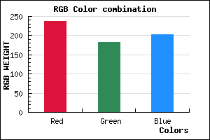 rgb background color #EDB7CB mixer