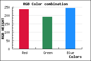 rgb background color #EDC0F4 mixer