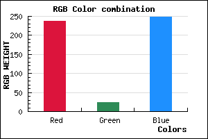 rgb background color #ED18F9 mixer