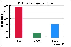 rgb background color #ED2468 mixer