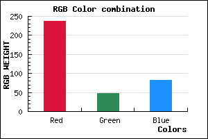 rgb background color #ED3052 mixer