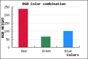 rgb background color #ED4165 mixer