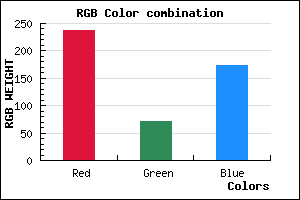 rgb background color #ED48AE mixer