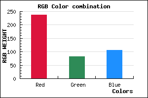 rgb background color #ED536A mixer