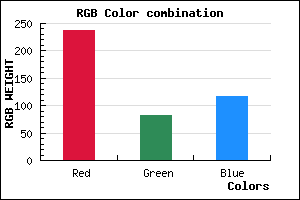 rgb background color #ED5374 mixer