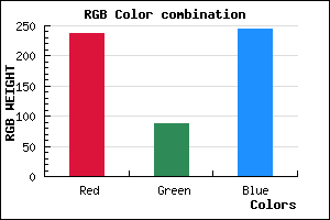 rgb background color #ED57F4 mixer