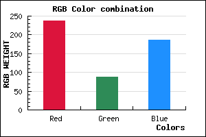 rgb background color #ED58BB mixer