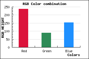 rgb background color #ED5A99 mixer