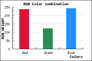rgb background color #EE7BF3 mixer