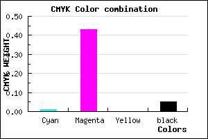 #EE89F1 color CMYK mixer