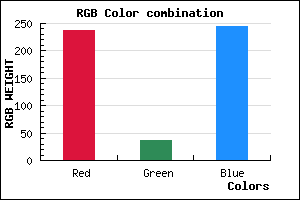 rgb background color #EE24F4 mixer