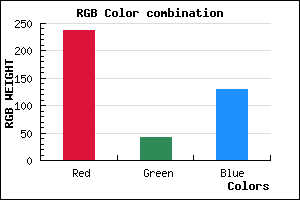 rgb background color #EE2A82 mixer