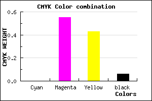 #EF6C88 color CMYK mixer
