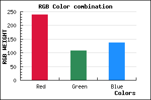 rgb background color #EF6C88 mixer