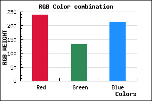 rgb background color #EF86D6 mixer