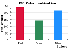 rgb background color #EF8FD7 mixer