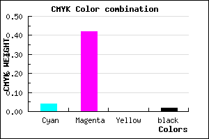 #EF91FA color CMYK mixer