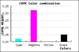 #EFBDF3 color CMYK mixer